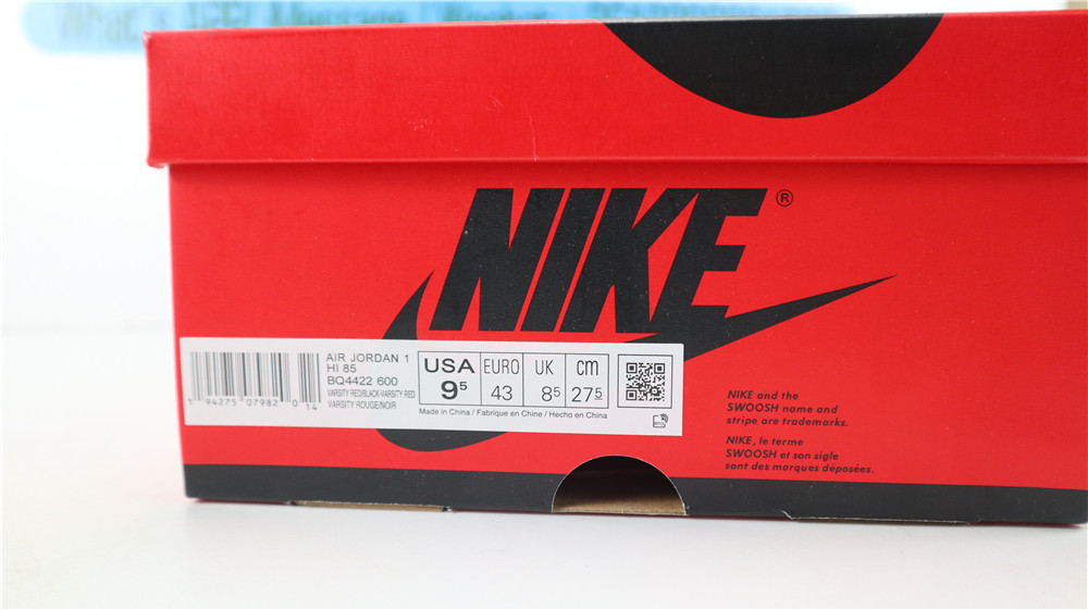 Jordan 1 Retro High 85 Varsity Red Jordan 1 Retro High 85 Varsity Red