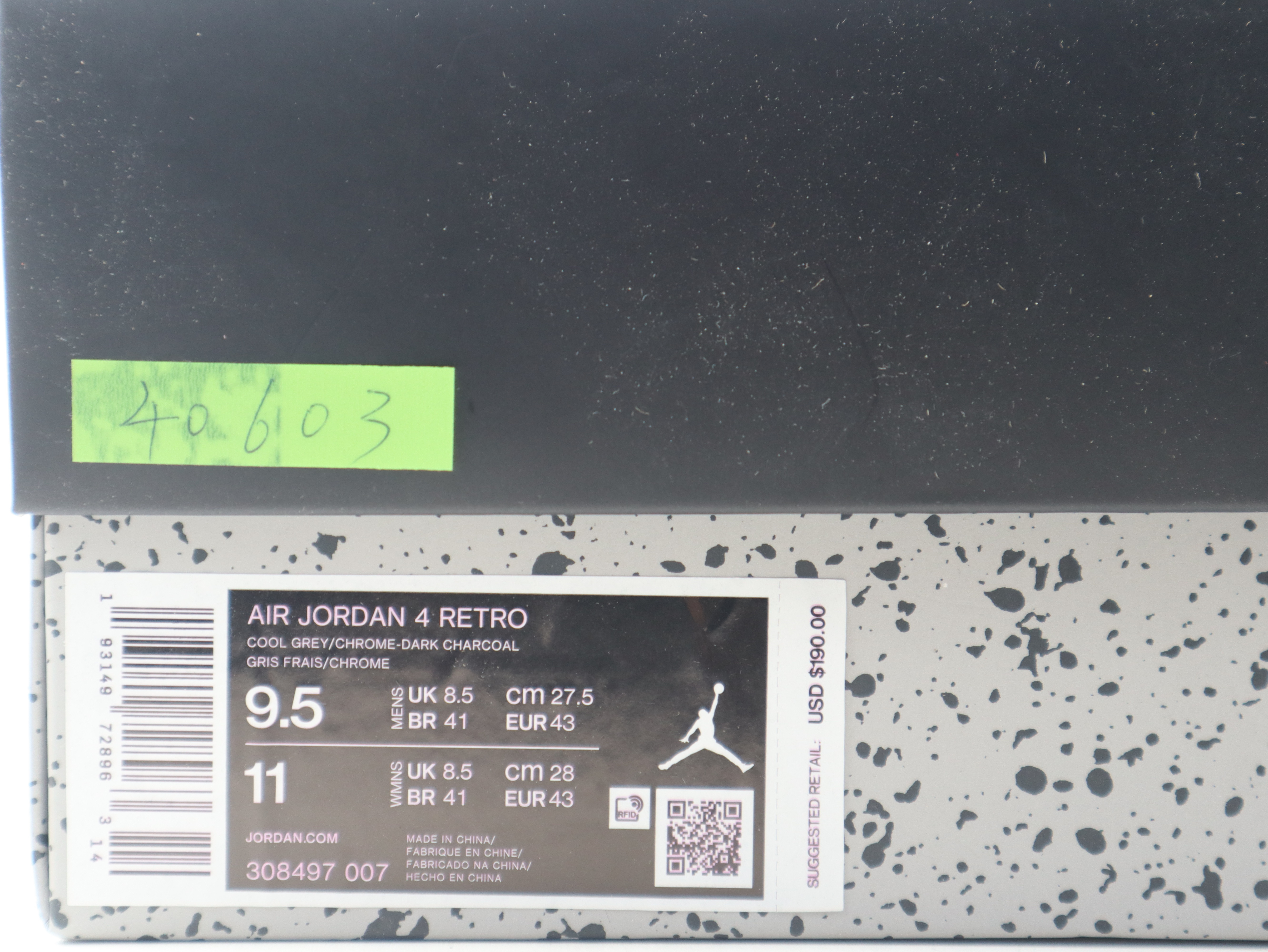 LJR AIR JORDAN 4 COOL GREY LJR AIR JORDAN 4 COOL GREY