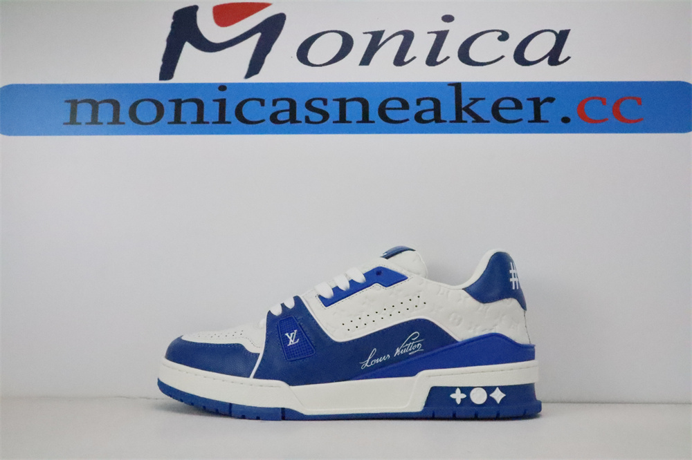 L*V Blue Monogram Trainers L*V Blue Monogram Trainers