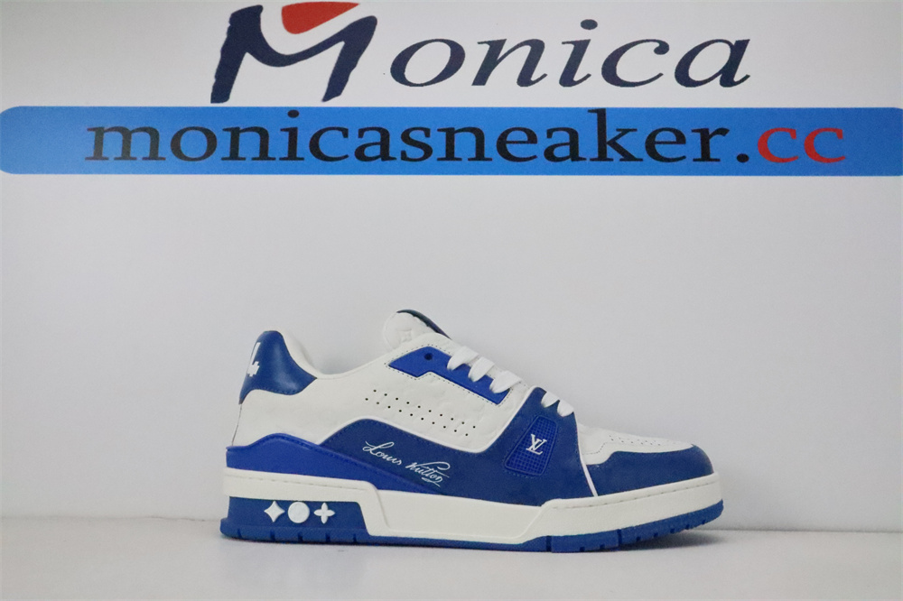 L*V Blue Monogram Trainers L*V Blue Monogram Trainers